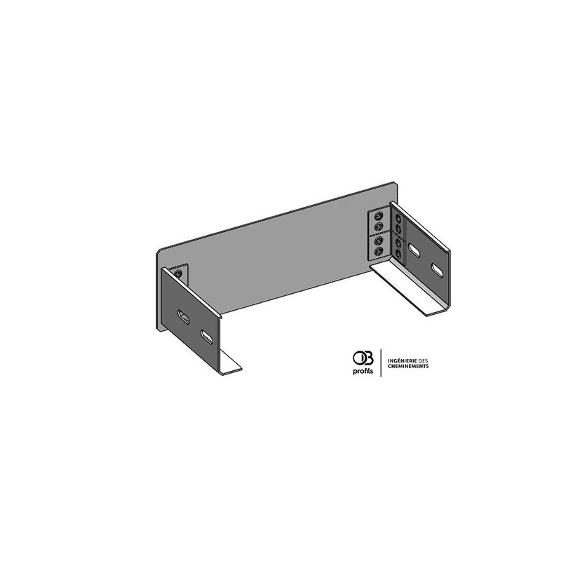 Embout fin de section pour CDC et Goulotte PVC UV - 100x300