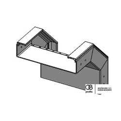 Coude convexe VE - 400x100 - PVC UV