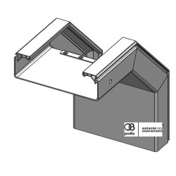 Coude convexe VE - 200x60 - PVC UV