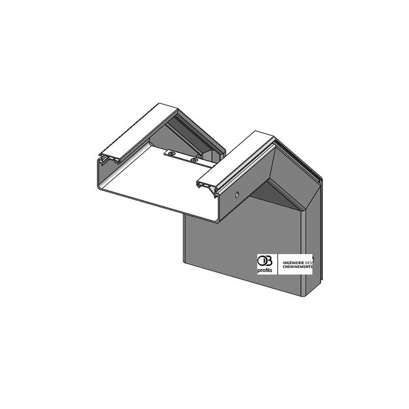 Coude convexe VE - 200x60 - PVC UV