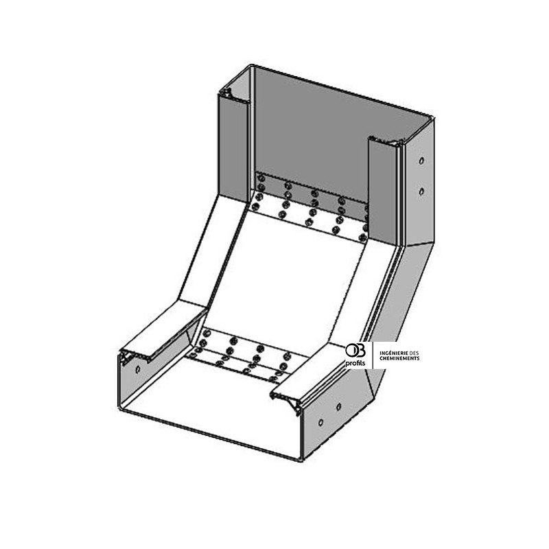 Coude concave VI - 300x100 - PVC UV