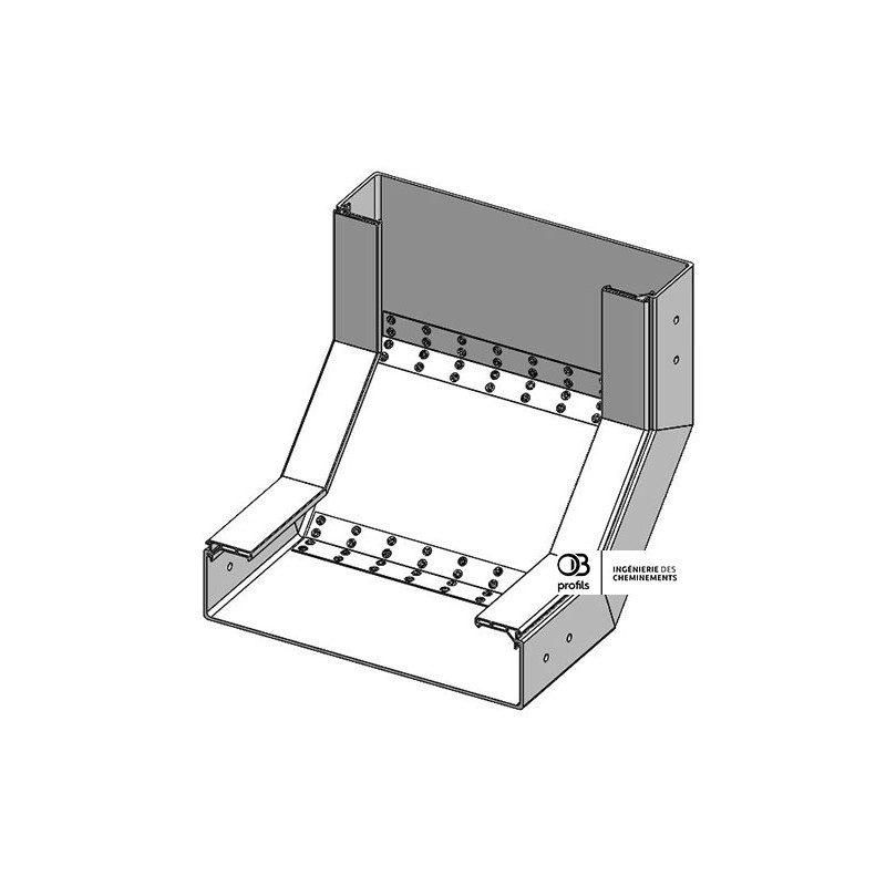 Coude concave VI - 400x100 - PVC UV