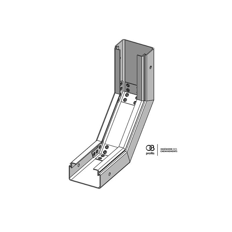 Coude concave VI - 100x60 - PVC UV