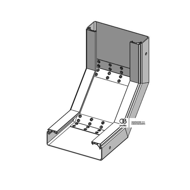 Coude concave VI - 200x60 - PVC UV