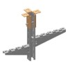 Socle automatique pour rail 41 - 3 faces