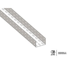 Chemin de câbles tôle bord droit -  75x48