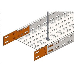 Chemin de câbles tôle pré-éclissé - 508x48 - OBR2 PE
