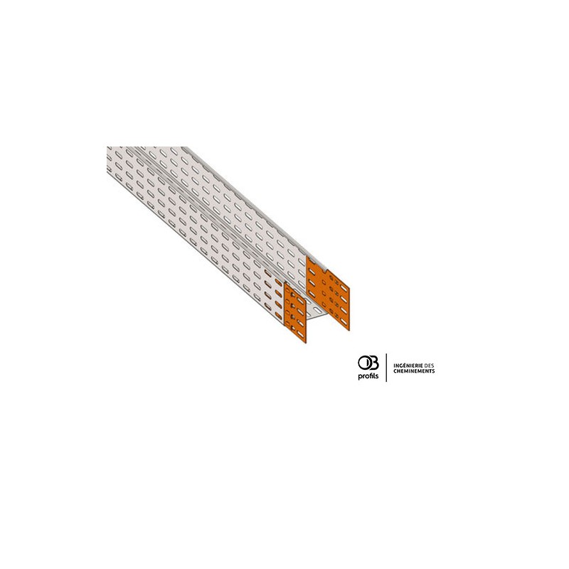 Chemin de câbles tôle pré-éclissé -  99x96 - OBR4 PE